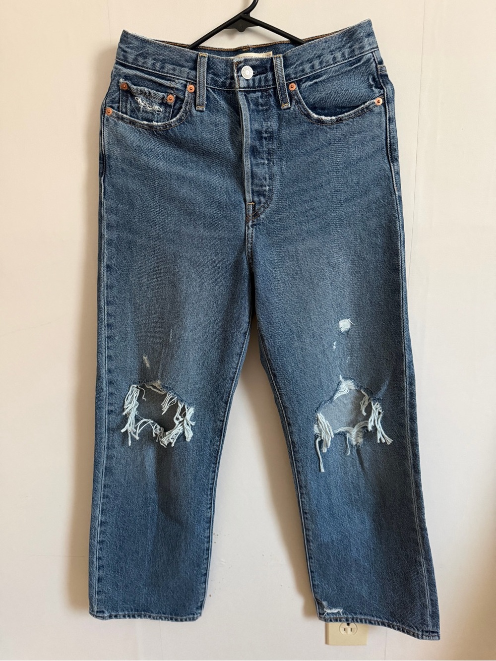 Levi’s ribcage straight ankle jeans
